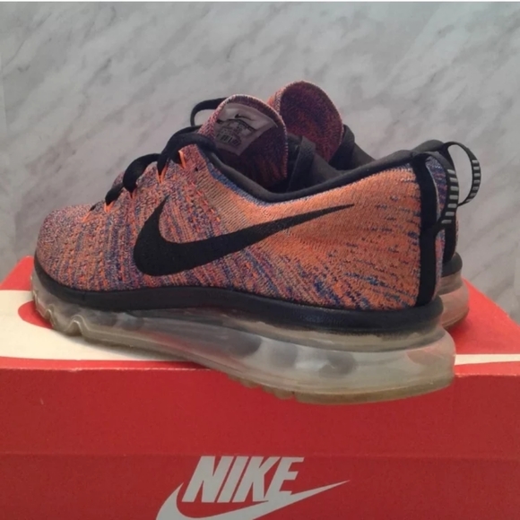 Nike Air Max Flyknit Multicolor pink Black Concord mens Size 7 womens 8.5 620469 - Picture 3 of 6